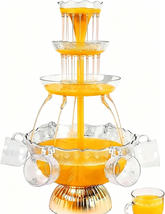 3‑Tier LED Drink Fountain 1.5 Gal Party Dispenser