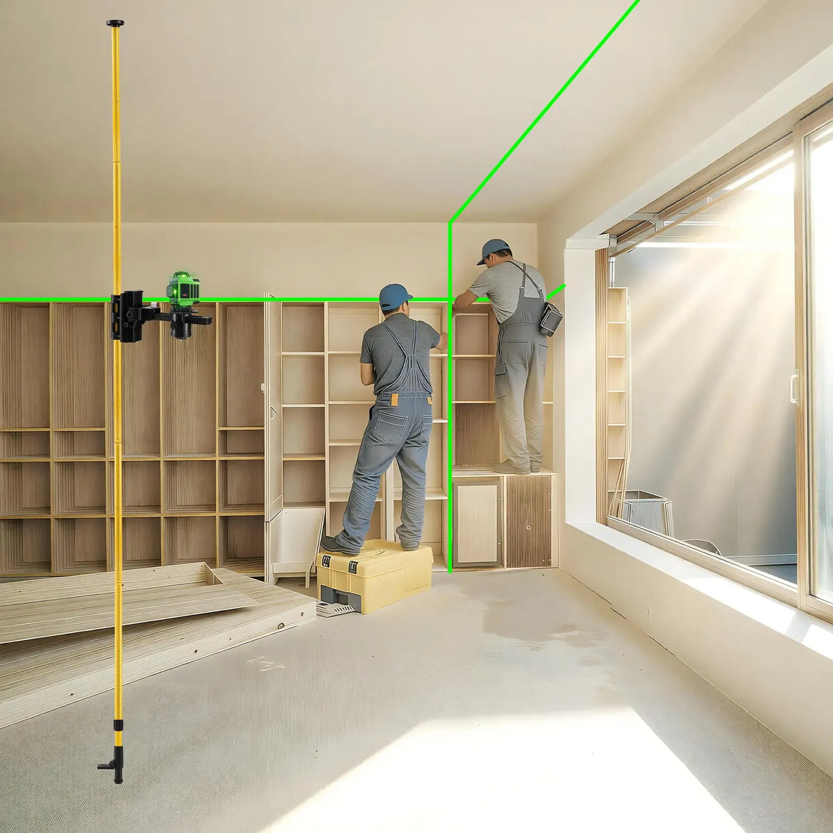 Professional Laser Support Stand with 1/4" & 5/8"‑11 Adapter