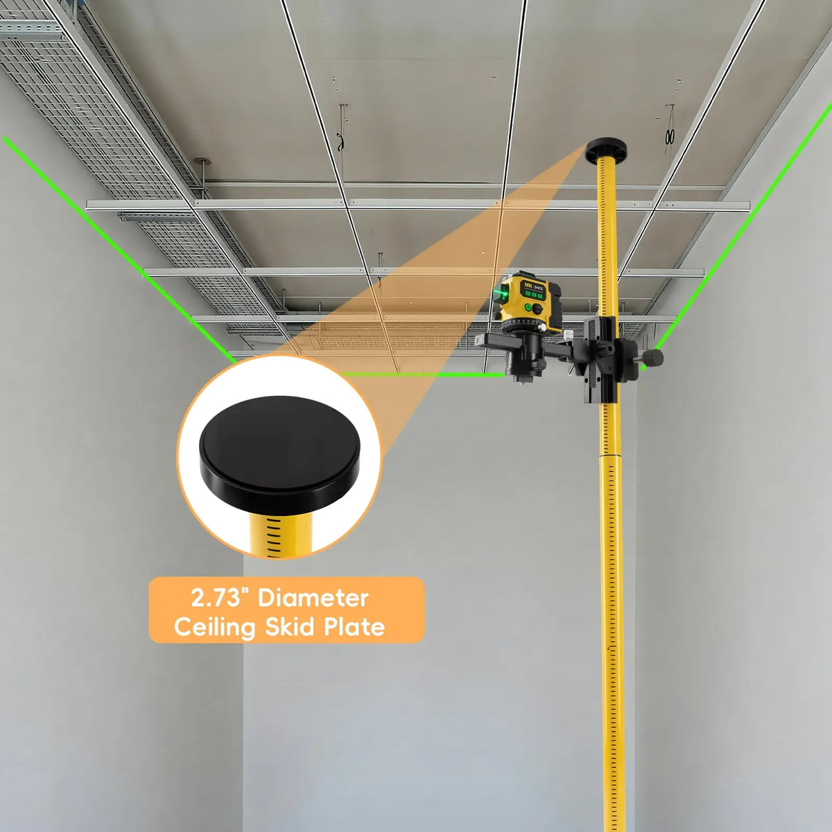 Professional Laser Support Stand with 1/4" & 5/8"‑11 Adapter